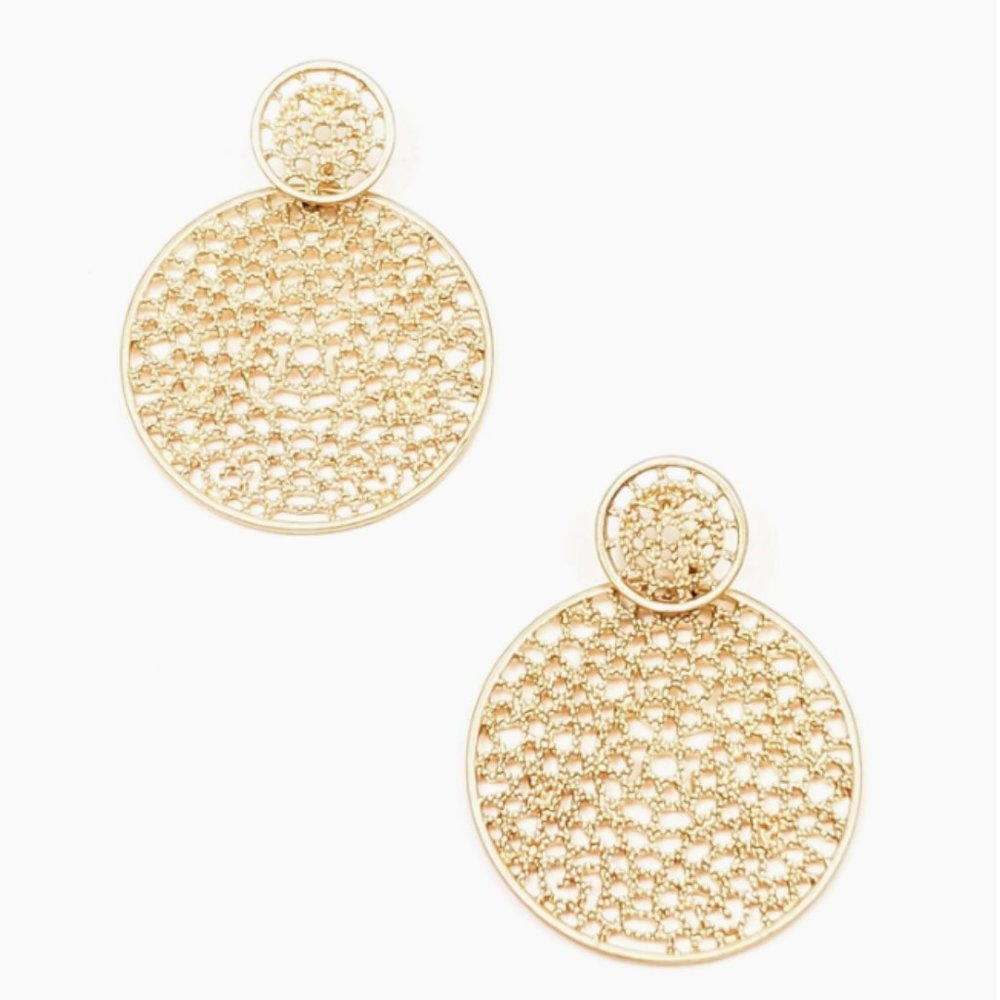 THE LUXE HAVEN Small Gold Corinna Earrings